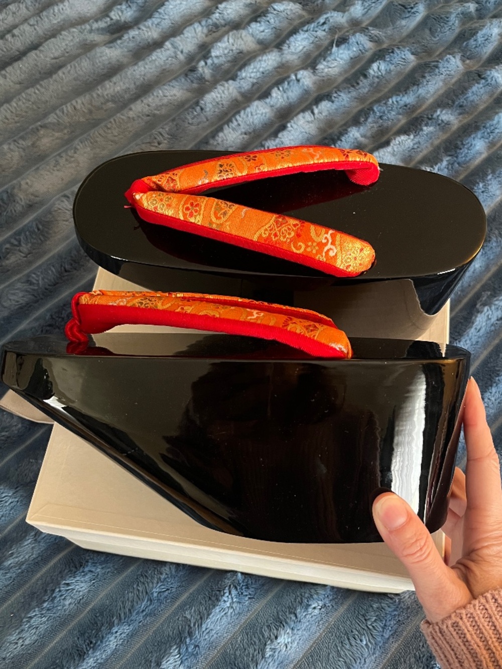 MUST GO: NIB Geisha Performance Shoes Wooden Sandals